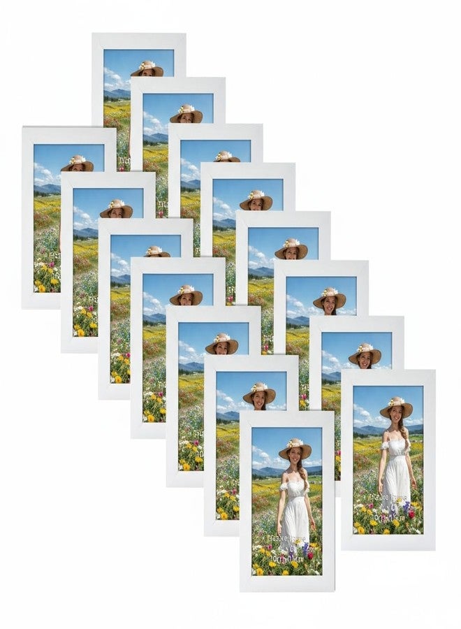 Edenseelake مجموعة إطارات صور إيدنسيلك 4×6، 15 إطارًا أبيض للصور مقاس 4×6 للعرض على الحائط أو الطاولة - Image 1